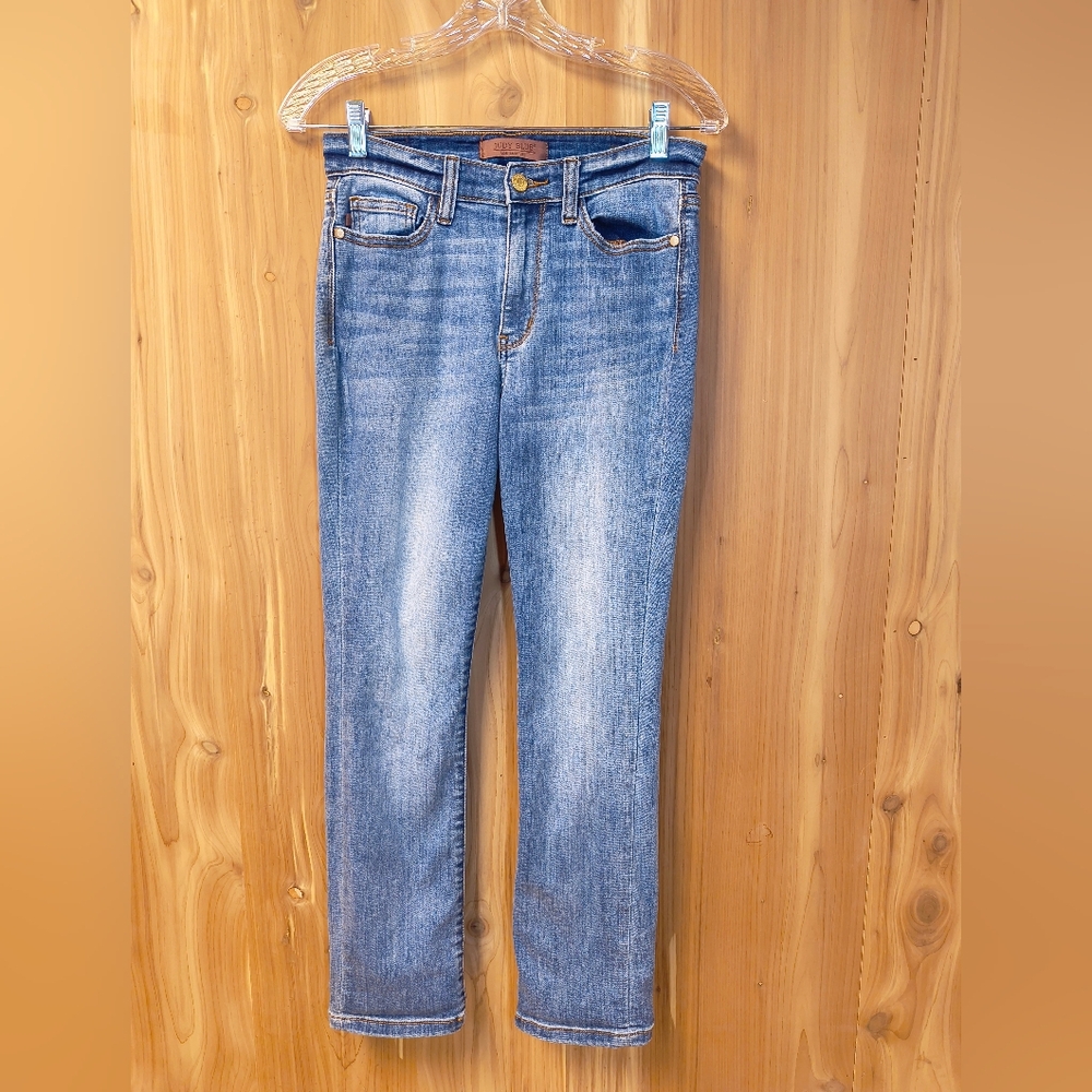 Judy Blue Light Blue Skinny Fit Capri Jeans, Size 5/27
